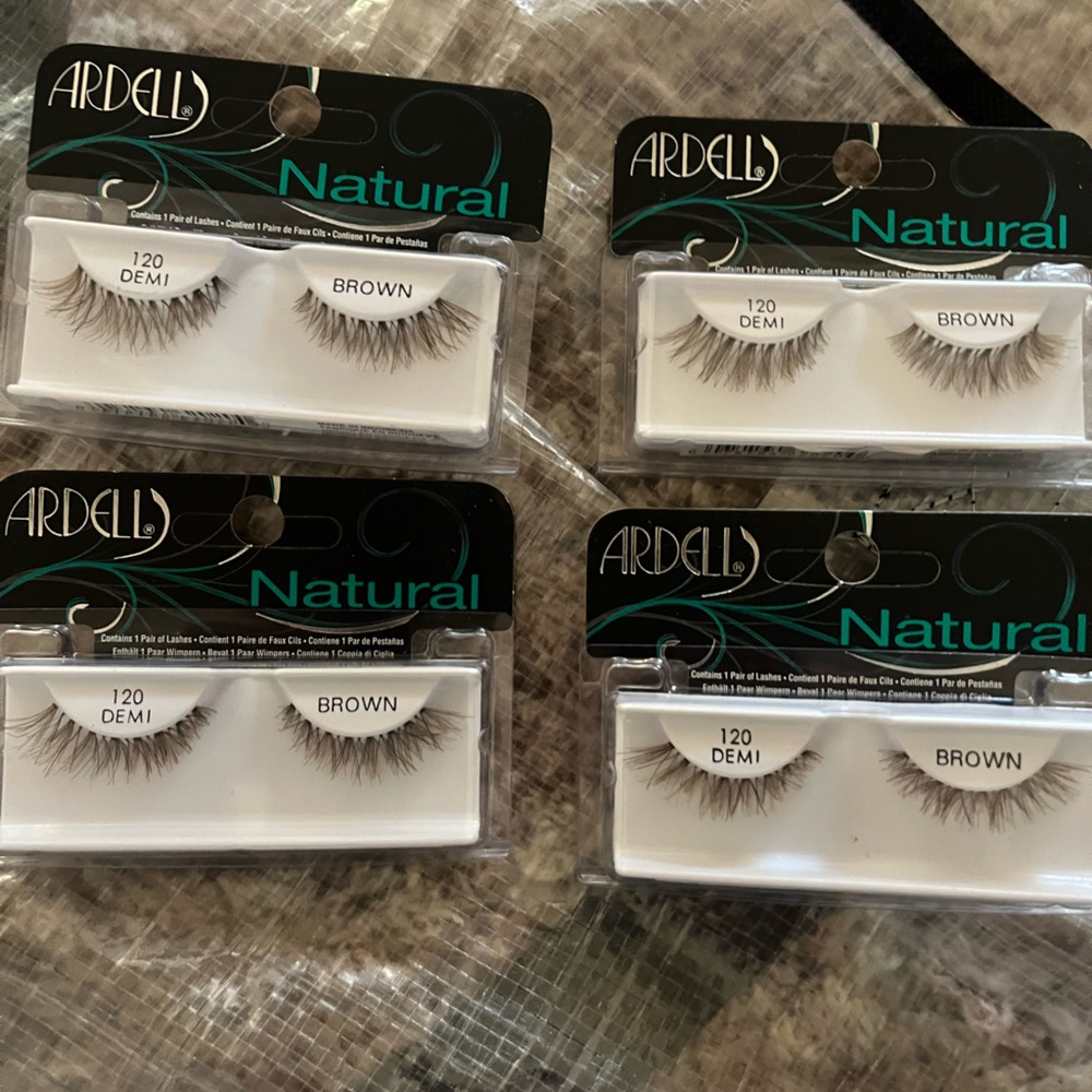 *Read description* Ardell Fake Lashes | 4 packs | 120 Demi Brown